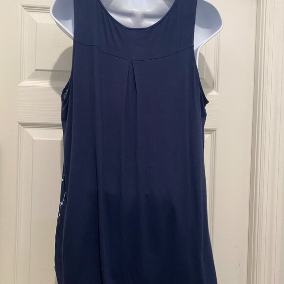 Fortune & Ivy Lighton Zip Detail Mixed Material Blouse - Picture 3 of 9